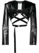 Image 1 of Junya Watanabe faux-leather cropped jacket