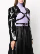 Junya Watanabe faux-leather cropped jacket