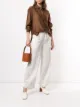 Image 2 of Giorgio Armani cropped wide-leg linen trousers
