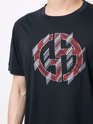 logo print T-shirt展示图