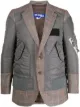 Image 1 of Junya Watanabe MAN panelled single-breasted blazer