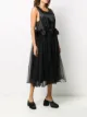 Comme Des Garçons Noir Kei Ninomiya فستان ميدي بشرائط شبك