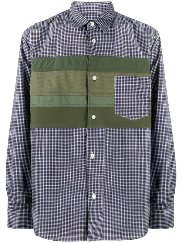comme des garcons checkered shirt