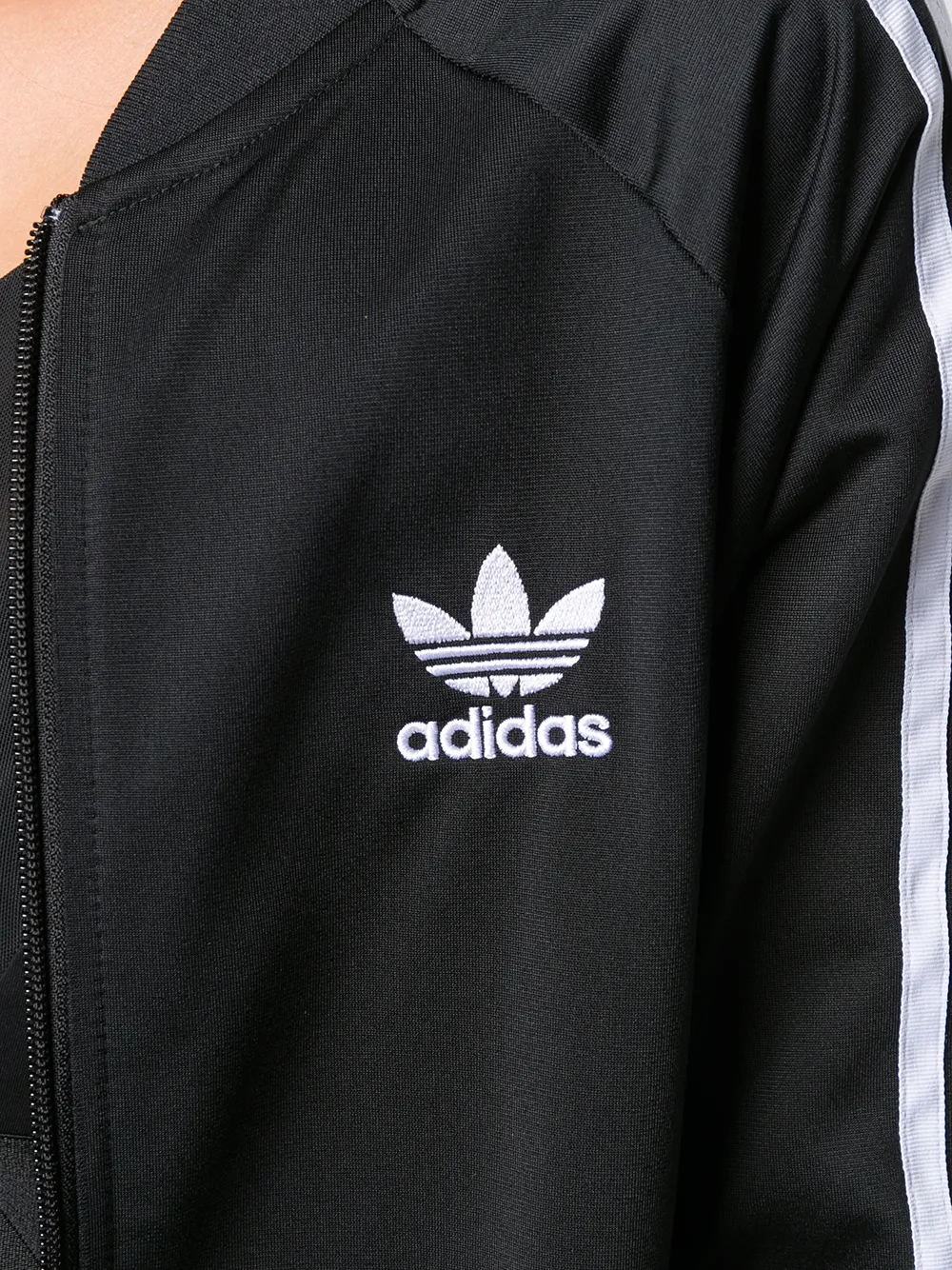 adidas Trainingsjack met grafische print en rits Zwart