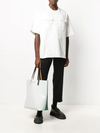 oversized flap pockets T-shirt展示图