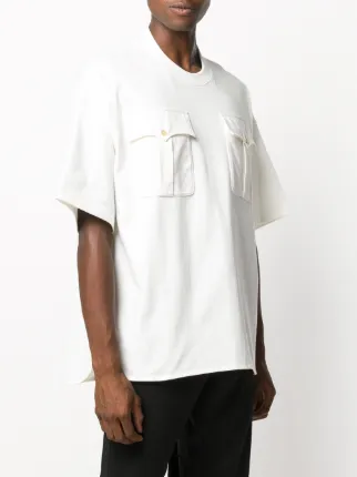 oversized flap pockets T-shirt展示图