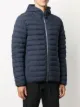 Stone Island feather-down hooded jacket