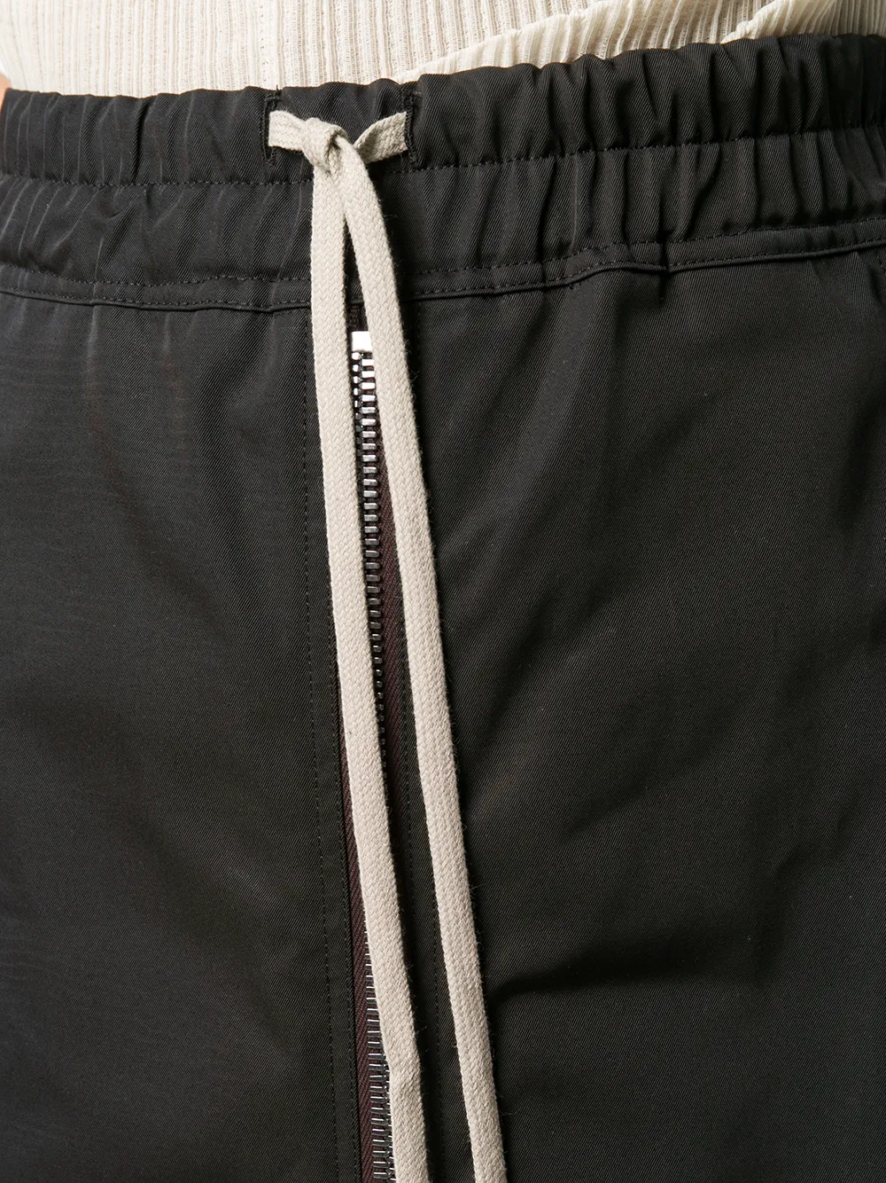 Rick Owens Kokerrok met rits Zwart