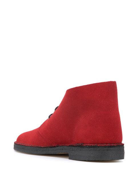 clarks boots red