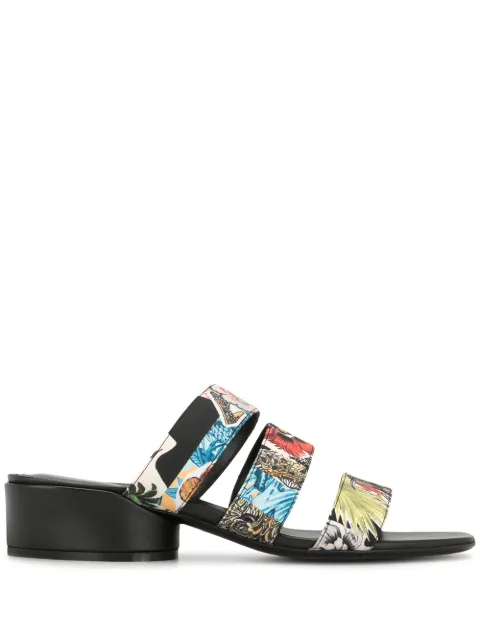 Ferragamo floral-print sandals