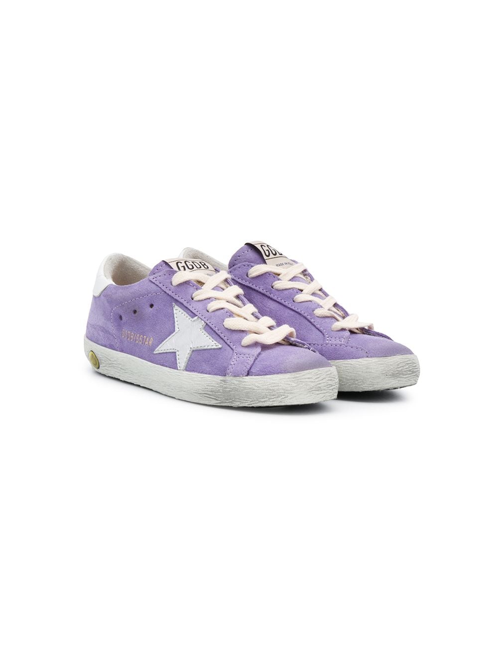 

Golden Goose Kids tenis bajos con parche de estrella - Morado