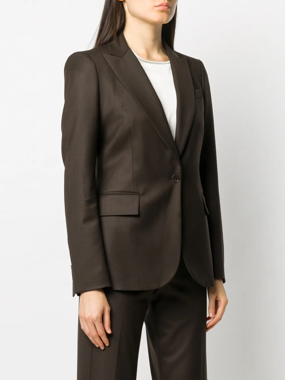 P.a.r.o.s.h Liliux Single-breasted Tailored Jacket In Brown