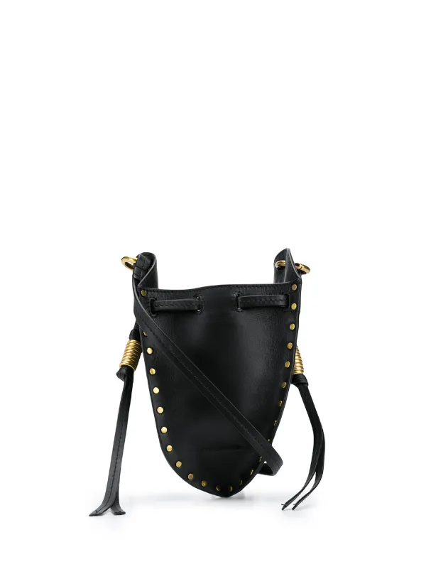 black studded side bag