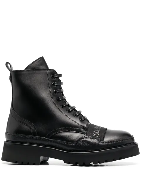 Roberto Cavalli logo patch boots