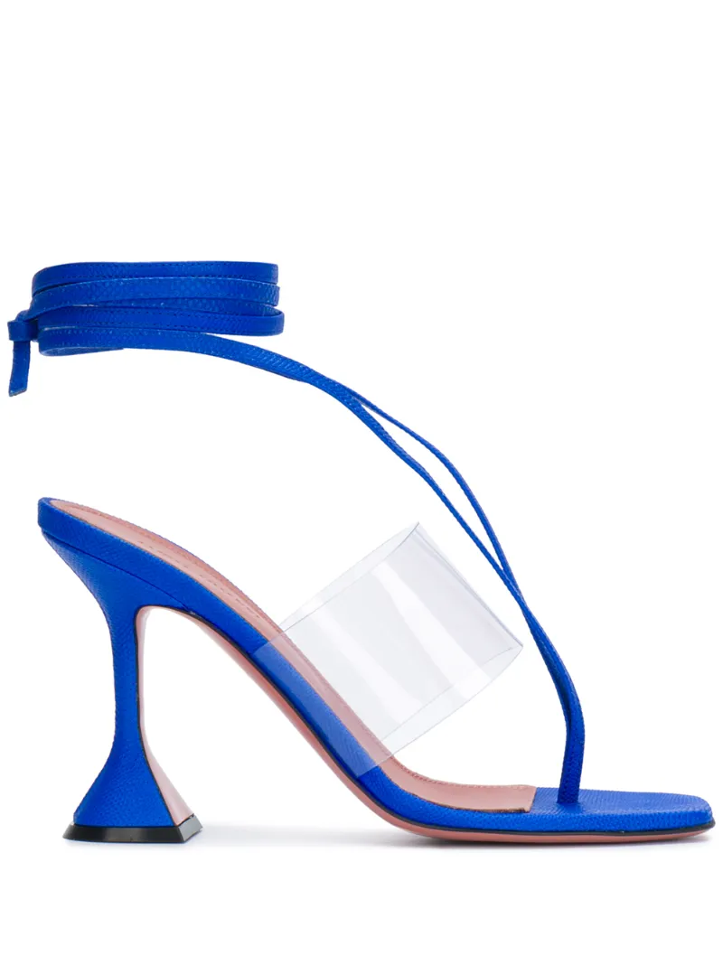 Click to view more detailed imagery on our partner's website Amina Muaddi Zula Sandals In Blue
