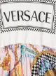 Versace Kids logo print contrast panel dress