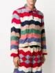 BODE chevron-quilted polo sweatshirt