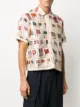 BODE Tobacco Flag patchwork shirt