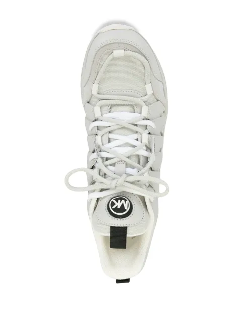 michael kors hero leather and mesh trainer