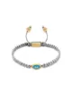 Image 1 of Nialaya Jewelry gold plated eye weave bracelet