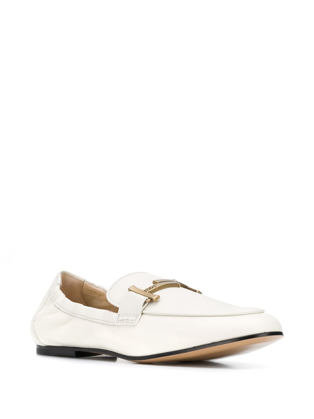 Tod's Loafers met T-plakkaat - Wit