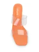 Cult Gaia transparent strap heeled sandals