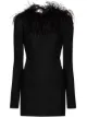 Image 1 of The Attico feather trim mini dress