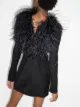 The Attico feather trim mini dress