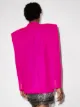 The Attico shoulder-pad single-breasted blazer