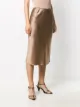 Joseph silk fitted midi skirt