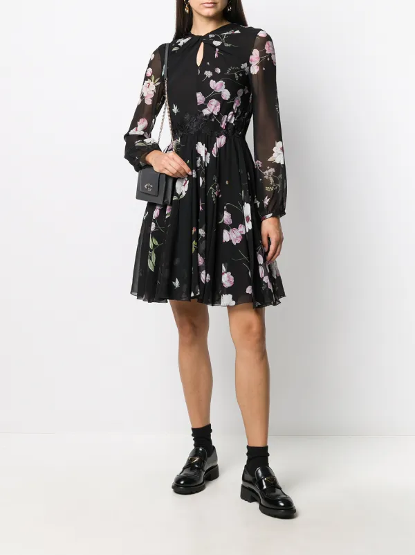 sheer flower dress