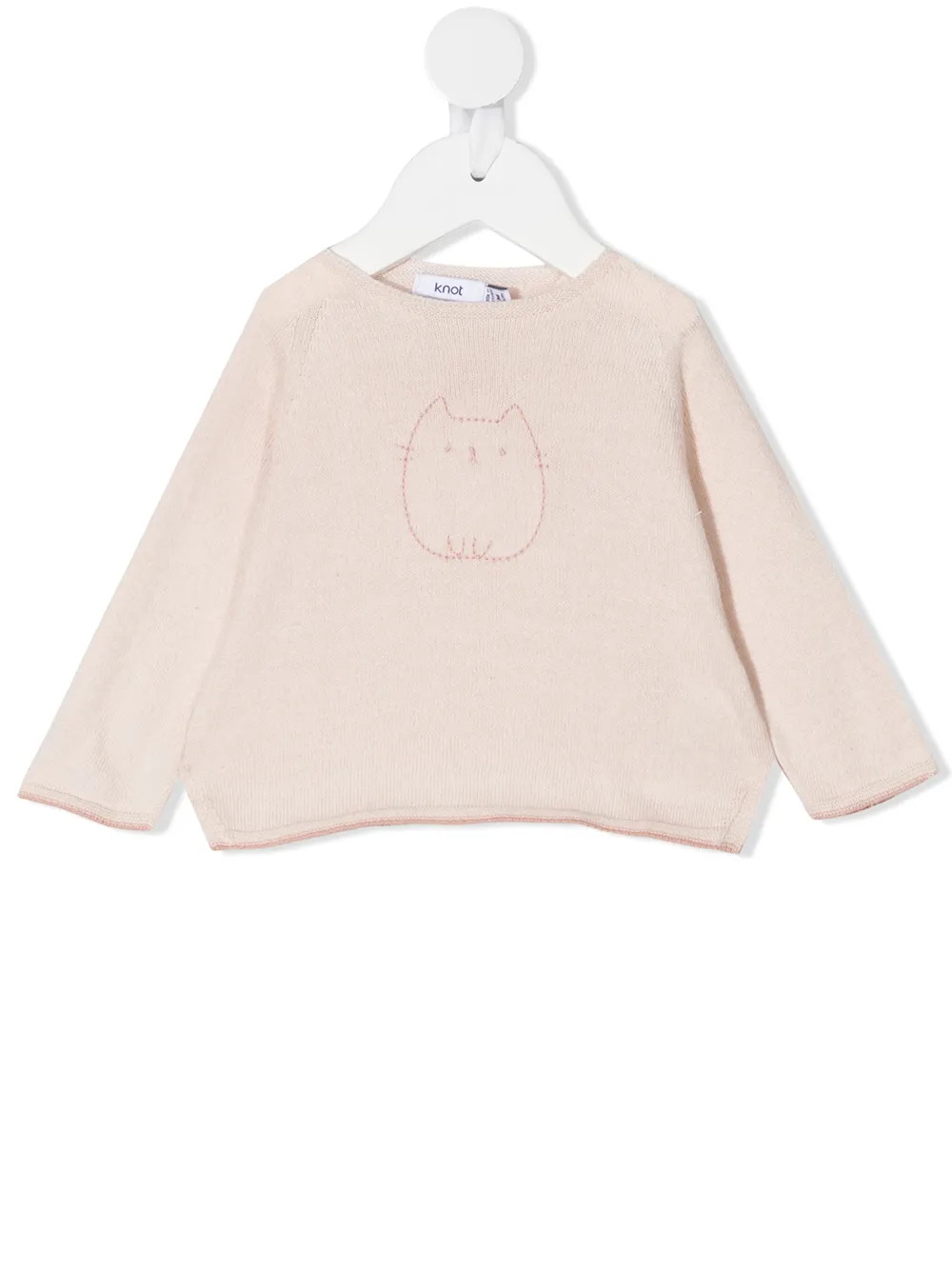 

Knot kitten knit jumper - Pink