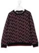 Image 1 of Emporio Armani Kids intarsia knit crew neck jumper