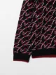 Emporio Armani Kids intarsia knit crew neck jumper