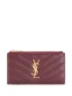 Imagem 1 de Saint Laurent Porta-cartões com placa monogramada