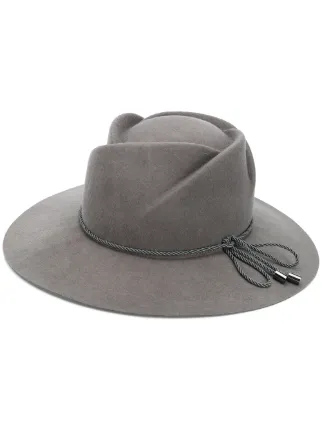 Emporio Armani Cord Detail Fedora Hat 
