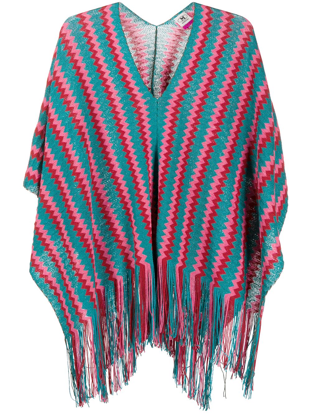 фото M missoni трикотажный джемпер с узором зигзаг