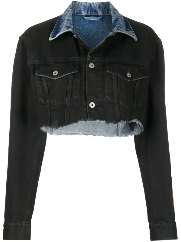 denim crop jacket women