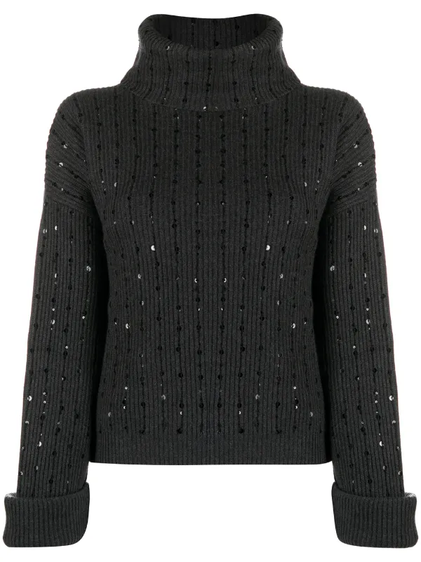 brunello cucinelli sequin sweater