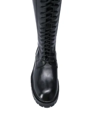 knee-high military boots展示图