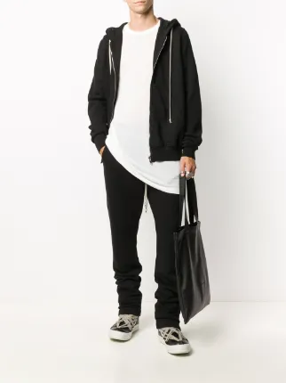 zipped drawstring hoodie展示图