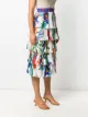 Stella Jean zodiac print tiered skirt