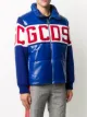 Gcds knitted panel puffer jacket