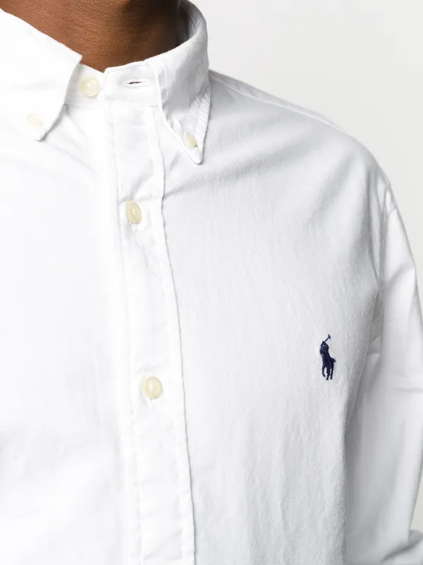 ralph lauren white dress shirt POLO Men's Long Sleeve Oxford Button Down (M, BasicWhite) Medium : Clothing, Shoes & Jewelry Last buttonhole is stitched horizontally for a superior hold Ralph Lauren Women's The Iconic