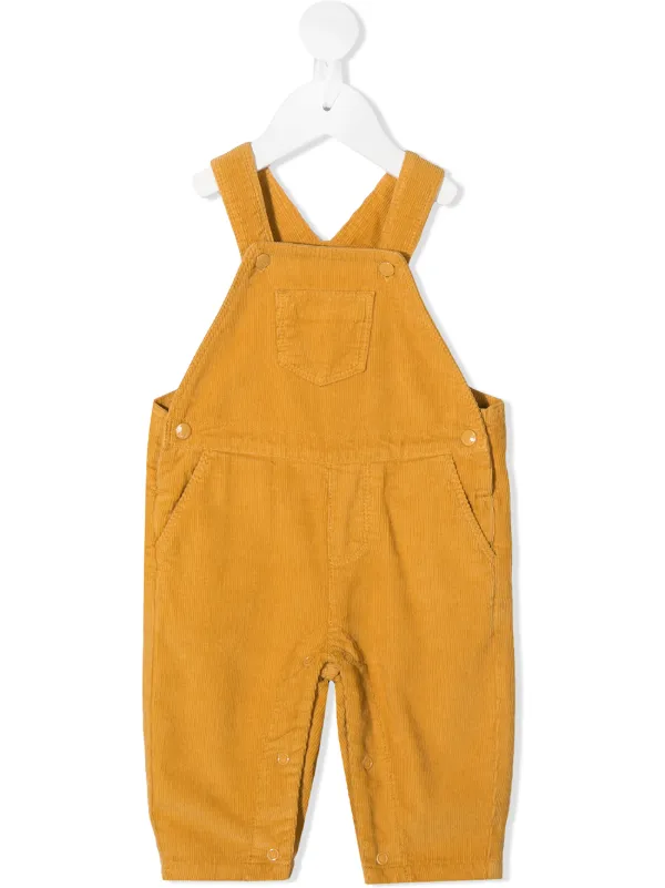 yellow corduroy overalls