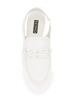 slingback chain-link loafers展示图