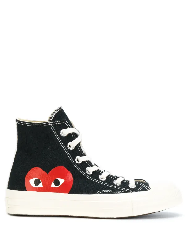 comme des garcons play x converse chuck taylor 1970s