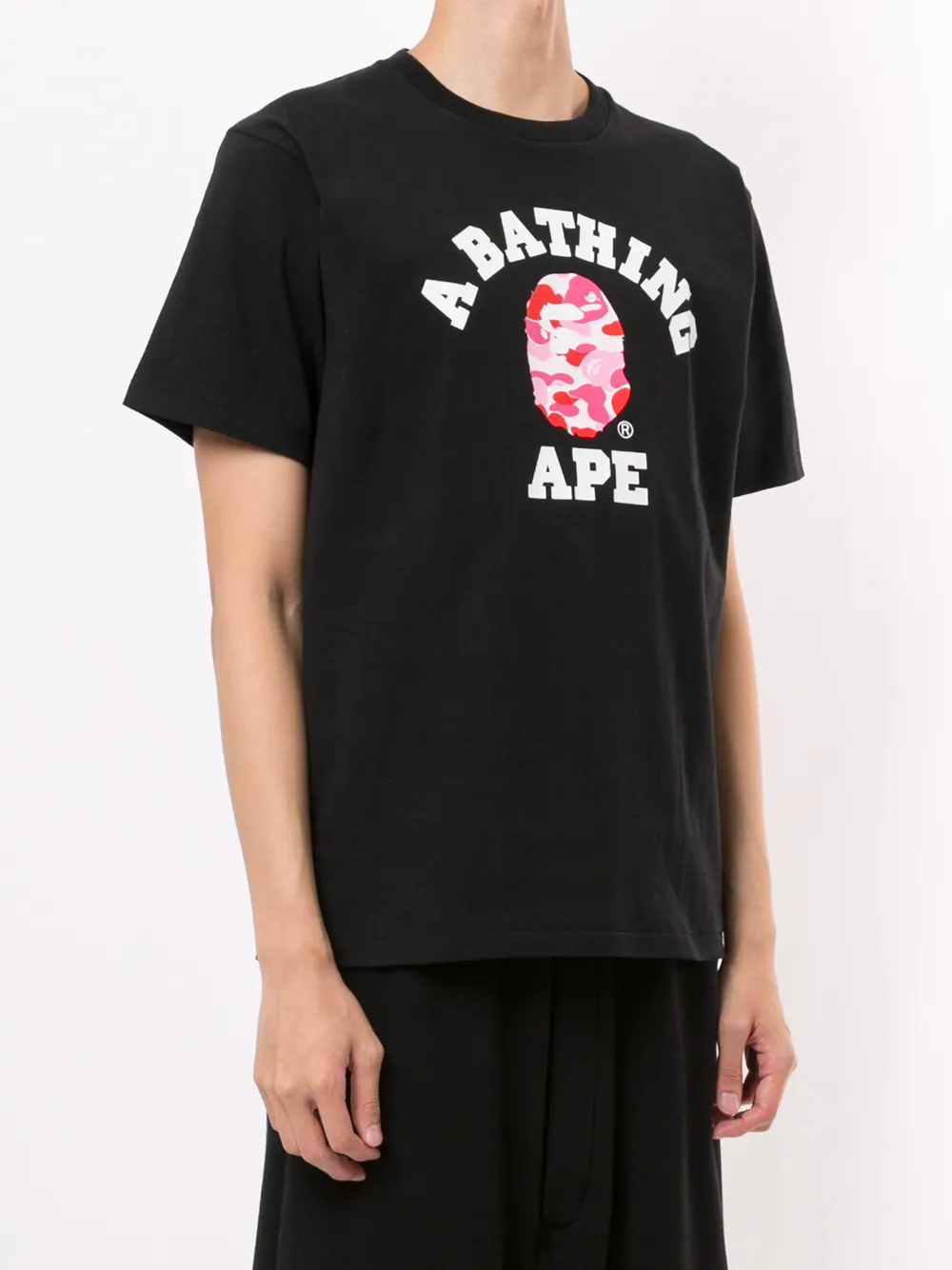 фото A bathing ape® футболка с графичным принтом и круглым вырезом