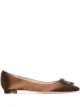 Image 1 of Manolo Blahnik Hangisi buckle-detail ballerina shoes