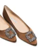 Image 2 of Manolo Blahnik Hangisi buckle-detail ballerina shoes
